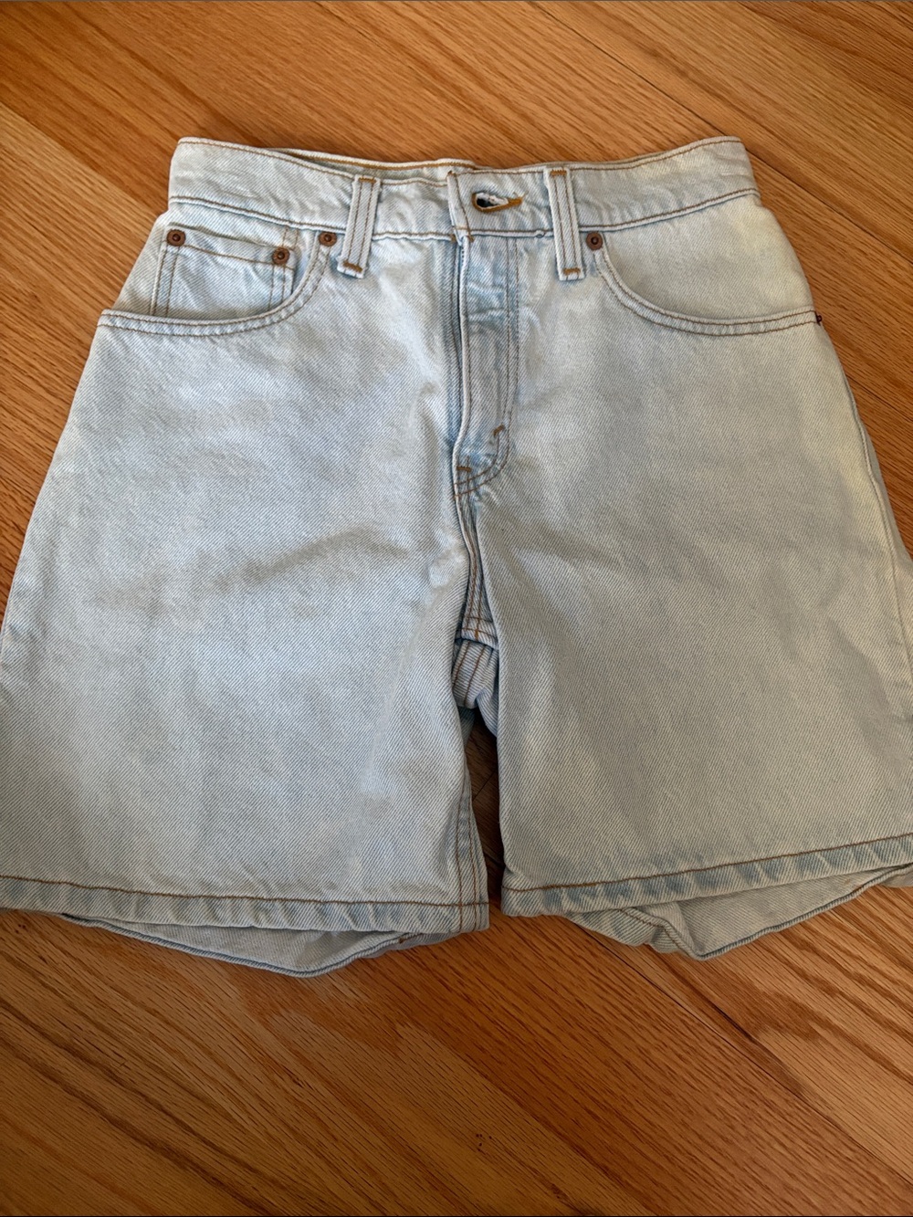 Levi's Light Wash Blue Denim Shorts